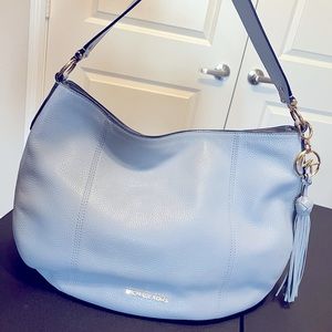 Michael Kors pale blue, pebble leather, large hobo bag. Non-smoker. Almost new